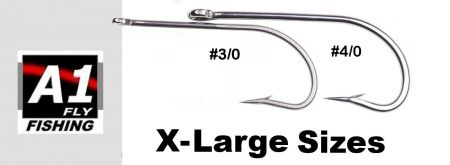 * 40 X-Large O'SHAUGHNESSY Stainless Saltwater Hooks